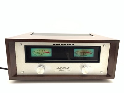 マランツ　モデル　250m MARANTZ 250M Stereo Power Amplifier Wood Box 250WRMS Vintage
