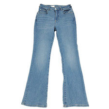 Anthropologie Pilcro Jean Denim Pants Womens 28 Blue Flare Stretch Light Wash