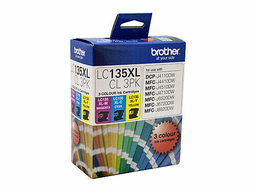 Brother LC135XL Ink Cartridge (3 Pack 