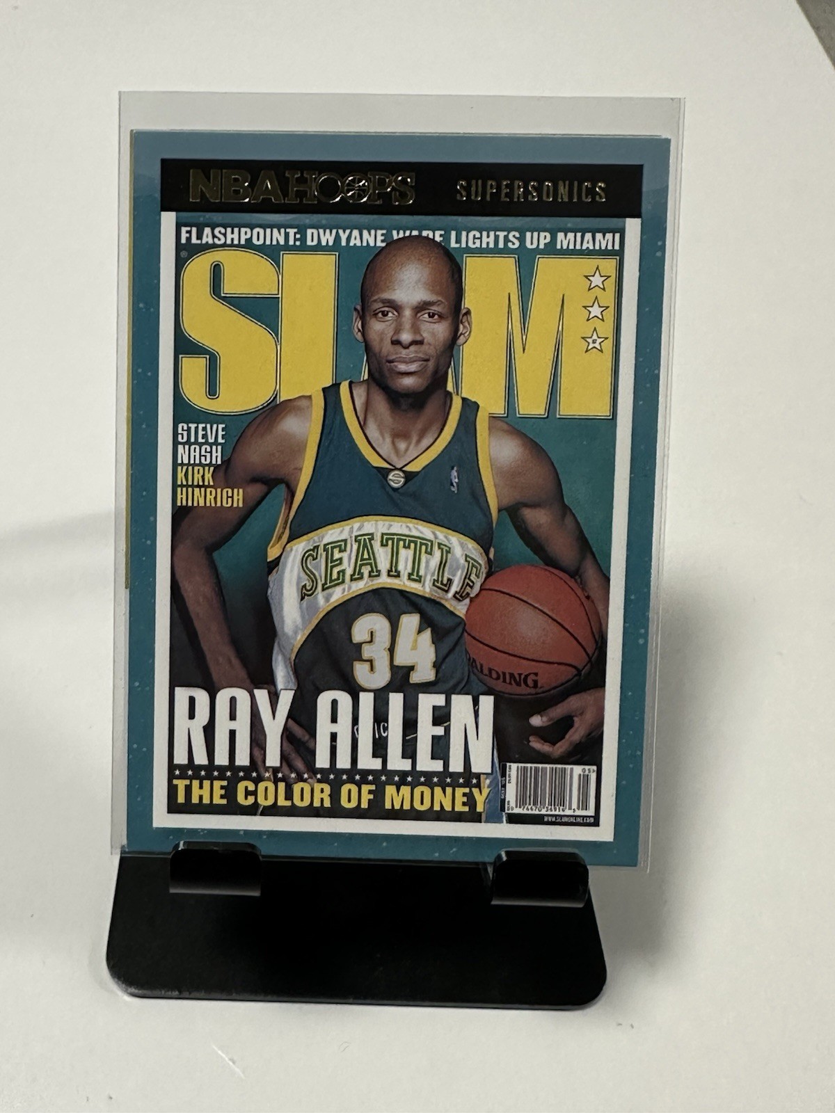 2021-22 Panini NBA Hoops SLAM Ray Allen #87 Seattle Supersonics Basketball
