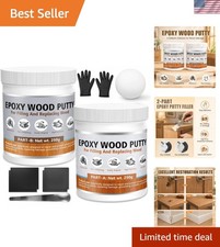 17.64 oz 2-Part High strength two-part wood filler, stainable and paintable...