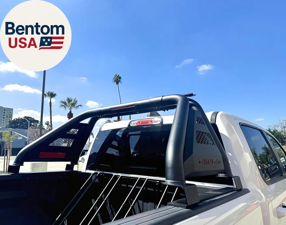 Barra antivuelco SRB-M017 negra deportiva compatible con Tacoma/Ranger/Colorado/Canyon/ Foto 4 de 4