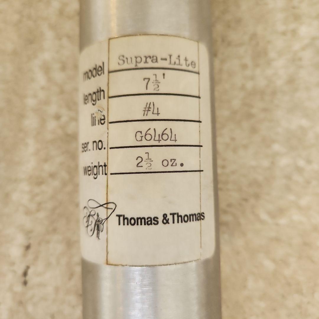 Thomas & Thomas Supra-Lite Fly Rod 7.5' #4 G6464 2 1/2oz. , Unused