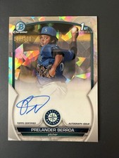 2023 Bowman -Chrome Prospect Auto Prelander Berroa #CPA-PB Atomic Refractor /100