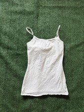 Express Women's Solid White Cute Cami Camisole Tank Adjustable Straps XS