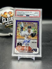Garrett Hill 2023 Topps Chrome Update Purple Speckle Auto RA-GH /299 PSA 10 (MS)