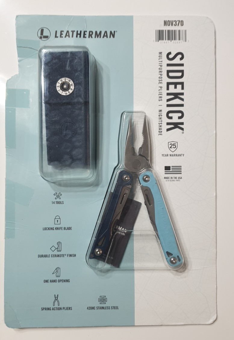 Leatherman Sidekick Coleccionable Raro Color Azul Nuevo En Blister Último