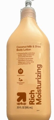 up&up Rich Moisturizing Coconut Body Lotion w/ Shea + Hyaluronic Acid 20 fl oz