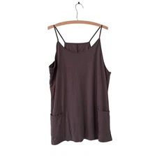 Grey Spaghetti Strap Jumper With Pockets And Built In Shorts Size XL