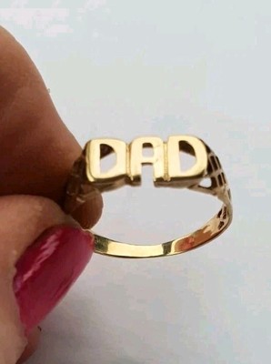 Ring 9 kt Gold Papa - Größe Q - schnelle Lieferung 