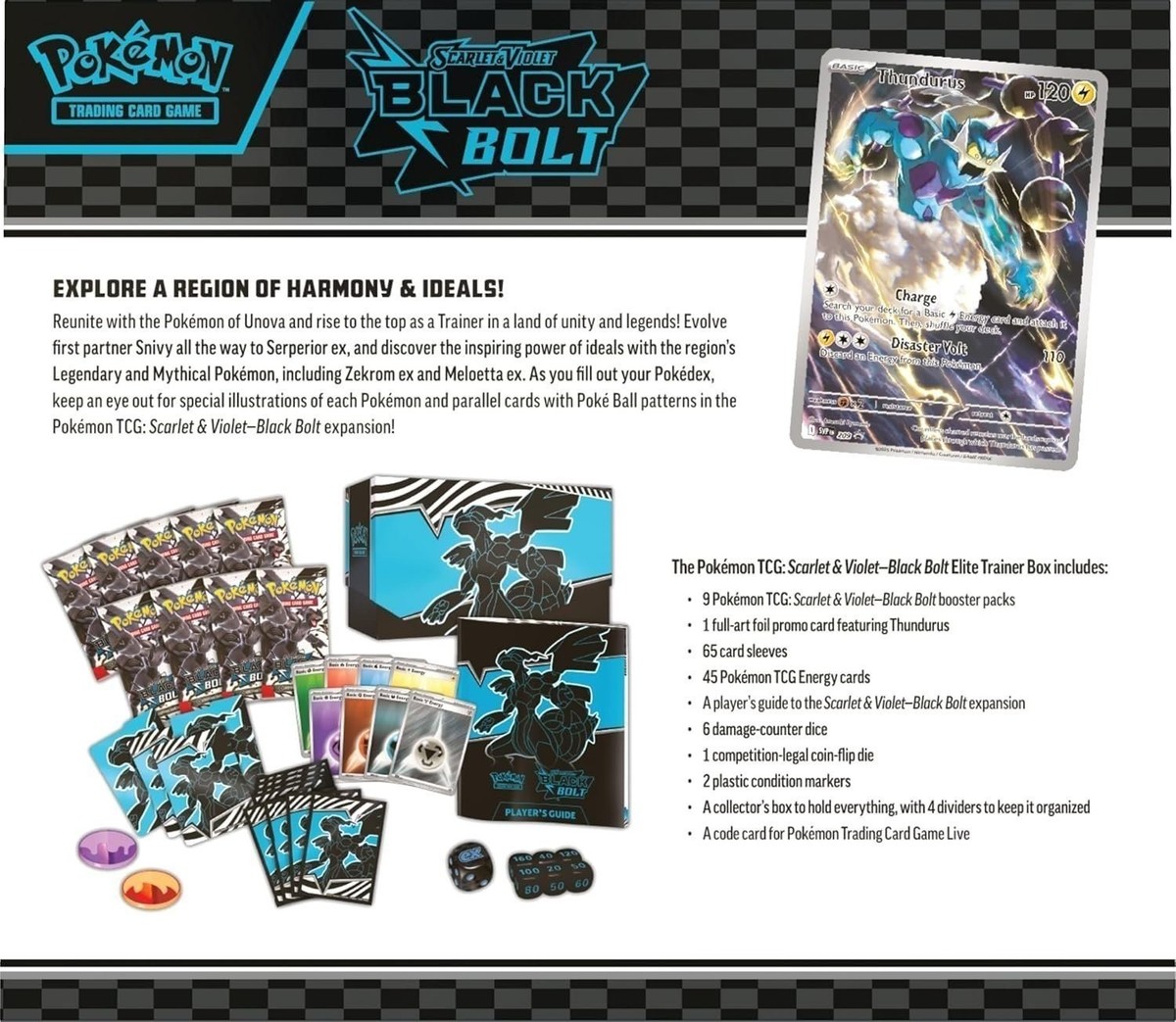 Pokemon SV10.5 Black Bolt Elite Trainer Box | eBay
