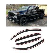For 2007-2013 Chevy Silverado Gmc Sierra Crew Cab In-channel Window Vent Visors For 2007-2013 Chevy Silverado Gmc Sierra Crew Cab In-channel Window Vent Visors