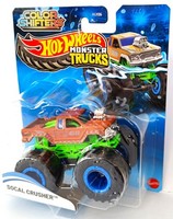 Socal Crusher - Color Shifters - Monster Trucks 1:64 Hot Wheels Auto Mattel