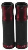 Driven Racing D3 Grips - Red/Black Motorcycle Street Bike D3RD 0630-0702
