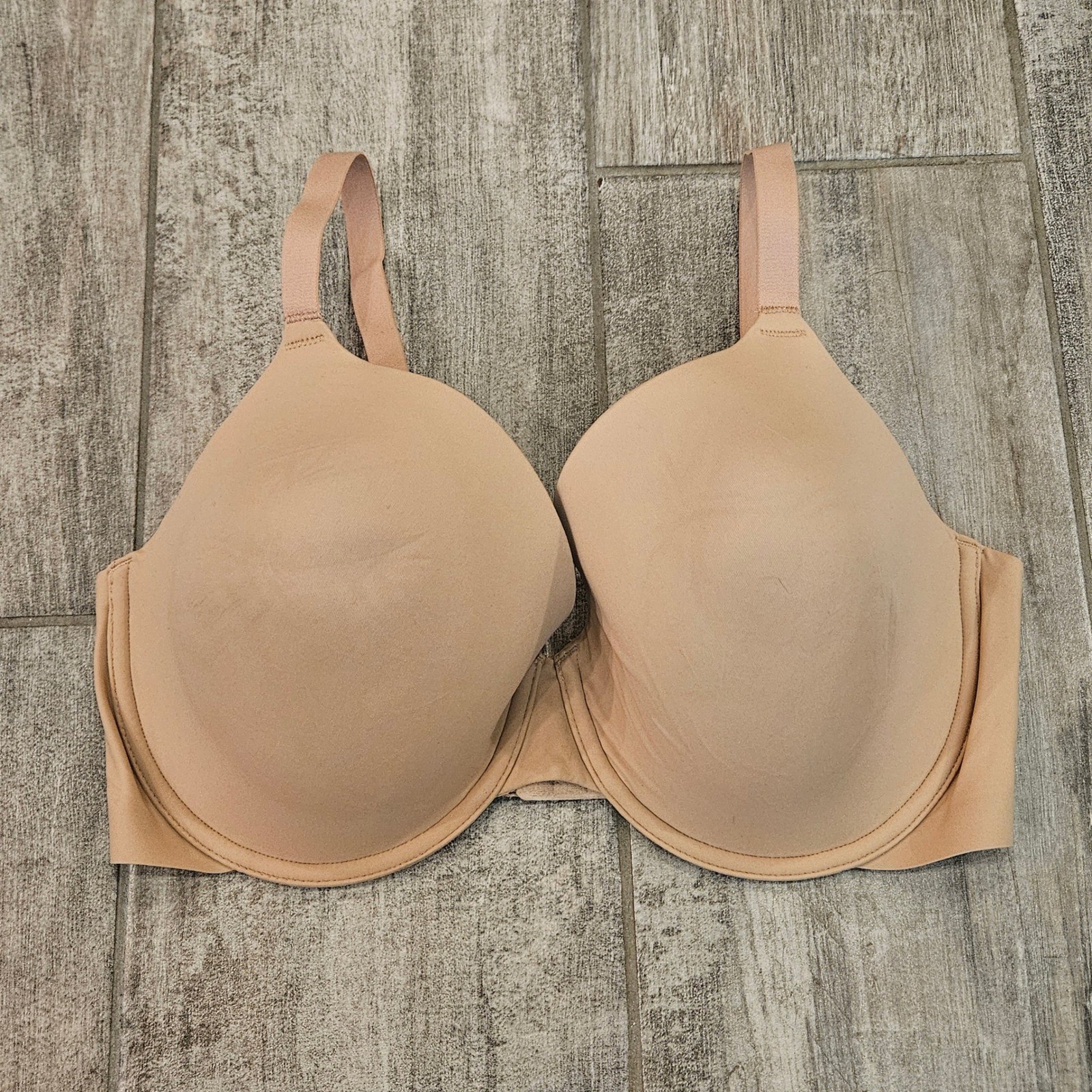 Wacoal t shirt bra comfort first contour US 36DDD Tan Beige Underwire Neutral