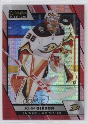 2023-24 O-Pee-Chee Platinum Red Prism 193/199 John Gibson #116 1e7g