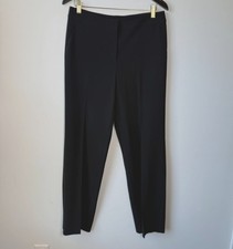 St. John Trousers Black Straight Leg Size 8 Formal Evening Office Party