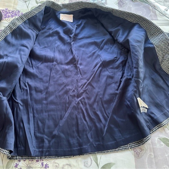Pendleton Houndstooth Blazer Pure Virgin Wool One… - image 8