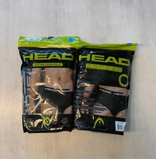 LOT - 2 PACKS Head Cotton Essentials Briefs LARGE 4 pack NWT black