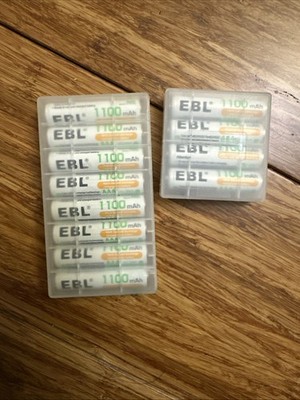 EBL 12 Pack Rechargeable AAA Batteries 1100mAh 1.2V Ni-MH Triple A Battery.
