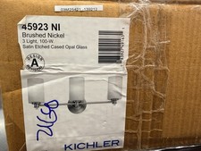 Kichler Joelson 3 Light Vanity Light Brushed Nickel Etched Opal Glass 45923 NI