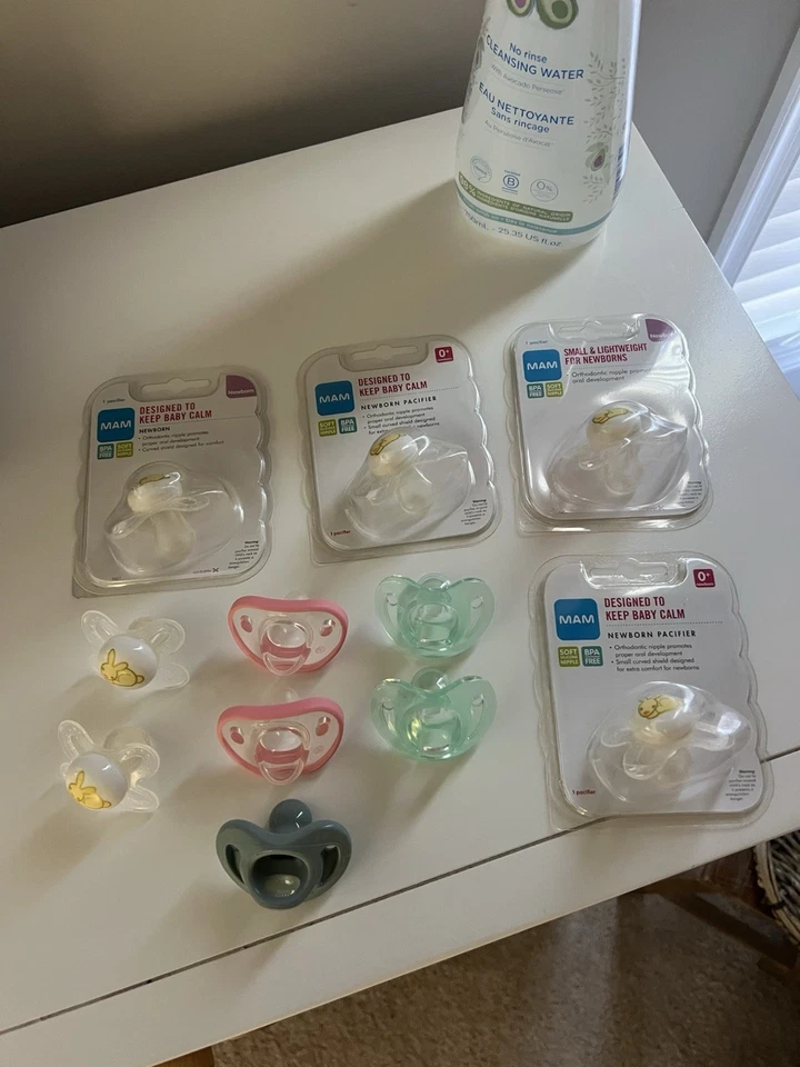 MAM 安抚奶嘴新生儿天然乳胶乳头不含双酚 A 13 件装 — 第 2/3 张图片