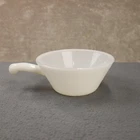 Anchor Hocking Fire King Vintage White Milk Glass Soup Bowl 5" with Handle