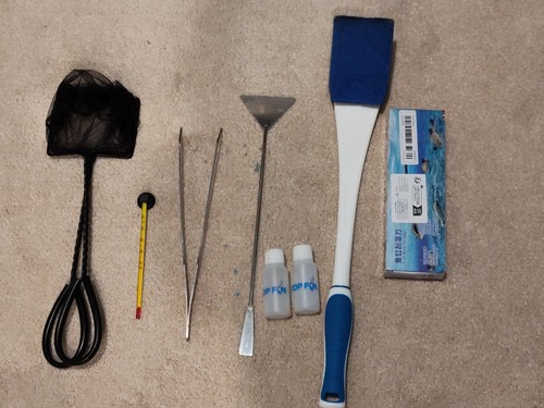 Fish Tank Cleaning Kit: Algae Scraper for Aquariums Glass Scrubber ... Fast Ship