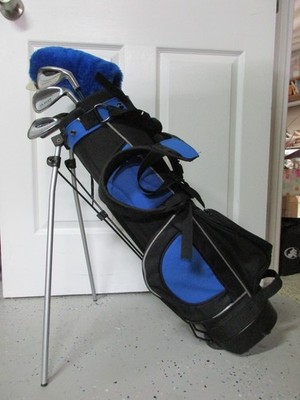 Power Sole Youth Golf Set Driver, 5, 7, 9 Irons, Putter, Bag - Youth 48'' to 52''