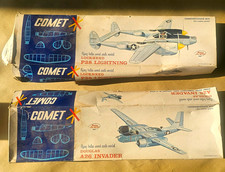 Comet Lockheed P-38 Lightning  Douglas A-26 Invader - Model Kits - Vintage