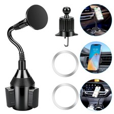 Magnetic Car Phone Holder Vent Clip Cup Mount 360  Adjustable for iPhone Samsung