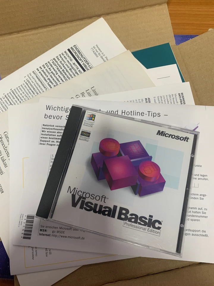 Microsoft Visual Basic 5.0 Professional Edition Vollversion Deutsch inkl. Key - Bild 2 von 4