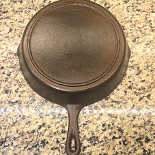3 Notch Lodge #8SK D Cast Iron Skillet Restored Seasoned