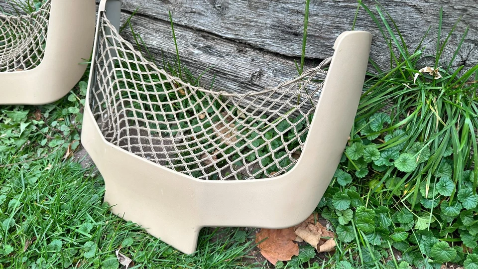 BMW 325is E36 1994 serie 3 cupé deportivo asiento delantero panel trasero red de carga beige Foto 2 de 4