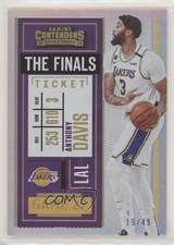 2020-21 Panini Contenders Finals Ticket 19/49 Anthony Davis #89 1u6