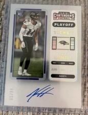 2022 Panini Contenders Kyle Hamilton Autograph 05/99