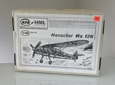 MPM HML003 Resin Henschel Hs 126 Open Box Model Plane Kit 1/48 Scale