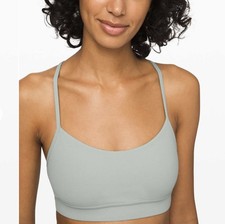 Auth Lululemon Flow Y Bra Nulu Light Support, B/C Cup bright red size 8