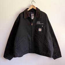 Vintage Carhartt Detroit J01 Jacket Made In USA Black Blanket Lined Size 3XL