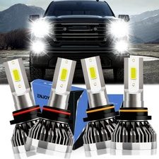 For GMC Sierra 1500 1999-2006 LED Headlight Kit Bulbs High Low Beam Super Bright