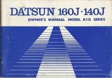 DATSUN 140J 160J A10 SERIES inc. SSS original 1978 English handbook manual