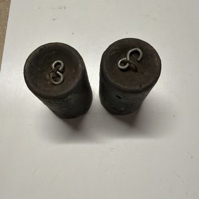 Antique Vintage Johnson N.Y. Ogee Weight Driven Clock 2 Weights  PART