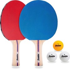 Franklin Sports 2 Player Ping Pong Paddle Set with Balls - Ultimate Starter Kit