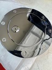 Chrome-plated Billet Aluminum Locking Fuelgas Door