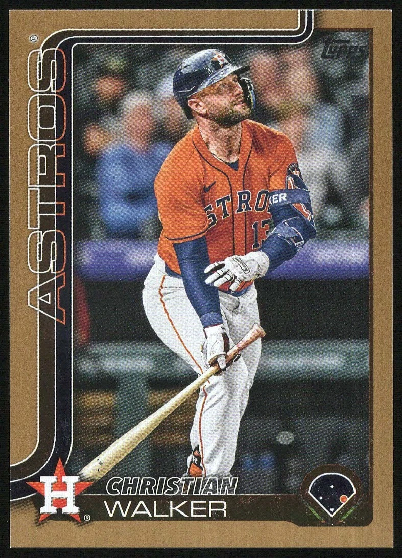 2025 Topps Series 2 #441 CHRISTIAN WALKER "GOLD BORDER" Parallel Card #0432/2025