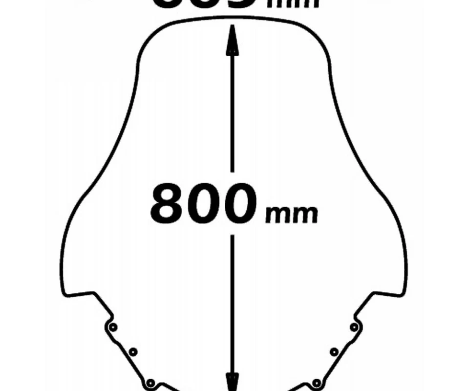 Pare-brise Isotta Haut Gardes-main IntÉgrÉs 800x665 Yamaha Majesty 400 2004 2008 - Photo 1/1