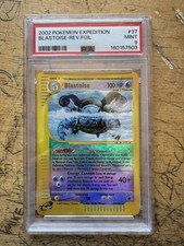 Pokemon Card - Blastoise 37/165 4 - Reverse Holo - Expedition - PSA 9 - NEW CERT