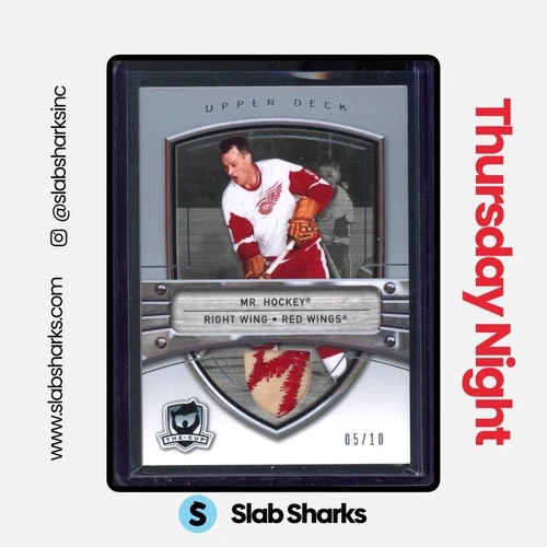 2005 UPPER DECK THE CUP #P-39 GORDIE HOWE MR. HOCKEY PATCH /10