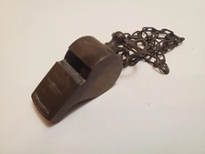 Vintage Horstmann Philadelphia Phila PA Brass Whistle WWI Era