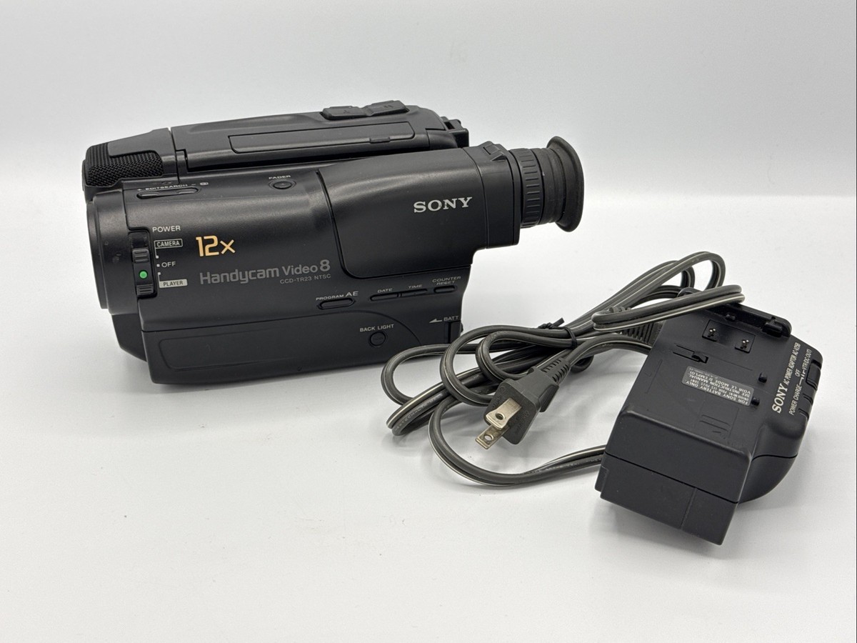 SONY Video8 Handycam 本体 SONY CCD-TR/23 Handycam Video 8 Vintage 1995 ( TESTED ) Charger | eBay